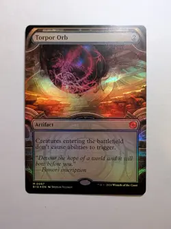 Torpor Orb (Showcase) Outlaws of Thunder Junction: The Big Score Foil MTG - Image 1