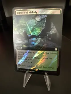 MTG Magic The Gathering PIP Fallout Surge Foil Borderless #1048 Temple of Malady - Image 1