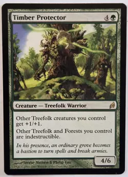 Timber Protector Lorwyn Magic The Gathering Rare MTG Green Creature - Image 1