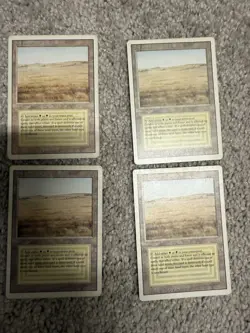MTG Savannah Revised Edition Dual Land LP To MP X 4 ( Play Set) - Image 1