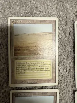 MTG Savannah Revised Edition Dual Land LP To MP X 4 ( Play Set) - Image 2