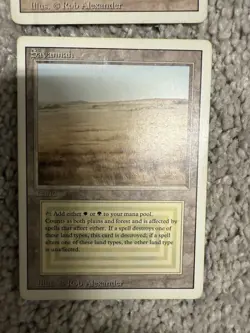MTG Savannah Revised Edition Dual Land LP To MP X 4 ( Play Set) - Image 4