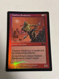 MAGIC THE GATHERING URZA'S LEGACY VIASHINO SANDSCOUT FOIL NM ENGLISH MTG - Image 1
