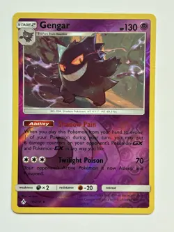 Pokemon Gengar Reverse Holo Rare Sm-Unbroken Bonds 70/214 Stage 2 English 2019 - Image 1