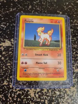 Ponyta 60/102 Pokemon Base Set Common - Image 1