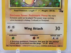 1999 Pokemon Fossil: Holo Rare Aerodactyl & Muk - 1/62 & 13/62 - Vintage - WOTC - Image 5