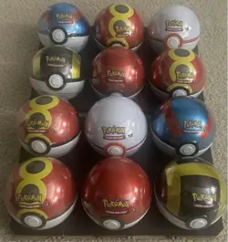 LOT OF 12 Pokemon TCG Pokeball Tins - x2 Costco 6-Packs (36 PACKS) Sealed - Image 1