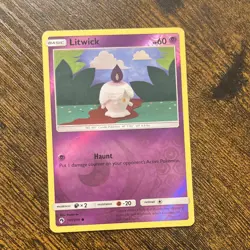 🔥Litwick #101/214 Reverse HOLO🔥Pokemon Lost Thunder 2018 - Image 1