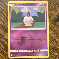 🔥Litwick #101/214 Reverse HOLO🔥Pokemon Lost Thunder 2018 - Image 2