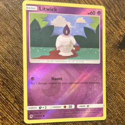 🔥Litwick #101/214 Reverse HOLO🔥Pokemon Lost Thunder 2018 - Image 4