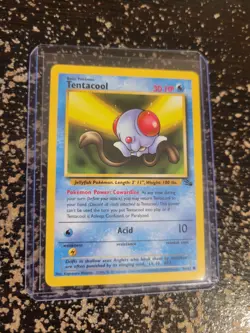 Tentacool 56/62 Fossil Common Pokemon Card WOTC - Image 1