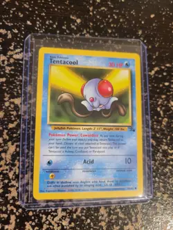 Tentacool 56/62 Fossil Common Pokemon Card WOTC - Image 3