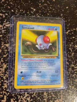 Tentacool 56/62 Fossil Common Pokemon Card WOTC - Image 5