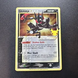 Pokemon TCG Greninja Gold Star Holo Promo Black Star SWSH144 Celebrations NM - Image 1