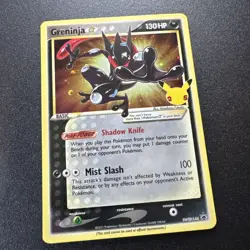 Pokemon TCG Greninja Gold Star Holo Promo Black Star SWSH144 Celebrations NM - Image 2