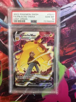 Pokemon TCG FA-Pikachu VMAX TG17/TG30 PSA 10 - Image 1