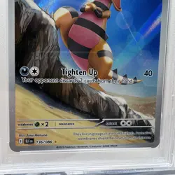 2025 POKEMON BLK EN-BLACK BOLT ILLUSTRATION RARE #136 KROKOROK - PSA 10 GEM MINT - Image 3