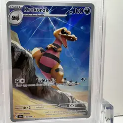 2025 POKEMON BLK EN-BLACK BOLT ILLUSTRATION RARE #136 KROKOROK - PSA 10 GEM MINT - Image 4
