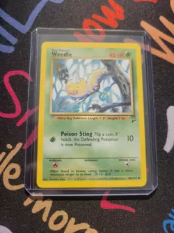 Pokemon TCG Weedle Base Set 2 100/130 Regular Unlimited Common - Image 1