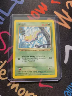 Pokemon TCG Weedle Base Set 2 100/130 Regular Unlimited Common - Image 3