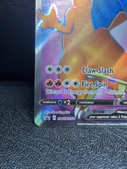 2020 Pokemon TCG Charizard V Black Star Promo SWSH050 Holo - Image 3