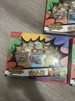3x Pokemon Ascended Heroes First Partners Deluxe Pin Collection TCG -in hand - Image 2
