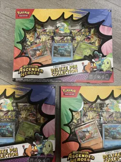 3x Pokemon Ascended Heroes First Partners Deluxe Pin Collection TCG -in hand - Image 3