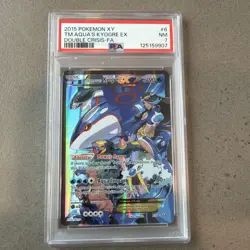 2015 Pokemon XY Double Crisis Tm.Aqua'S Kyogre Ex Double Crisis PSA 7 - Image 1