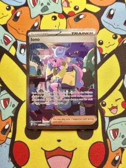 Pokemon TCG Trainer Iono Paldea Fates Special Illustration Rare 237/091 - Image 1
