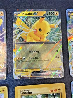 Pokemon TCG Pikachu 8 Card lot -vintage/modern Mix -Double Rare Holos & More - Image 3