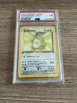 Pokemon TCG 1st Edition Kangaskhan Holo Rare Jungle 1997 - Image 1