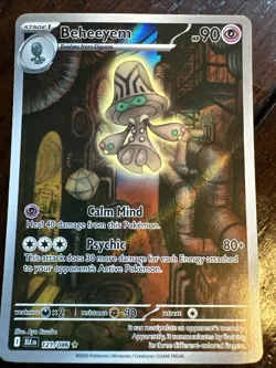 Pokemon Beheeyem TCG 121/086 SV11B Black Bolt Illustration Rare Holo Pack Fresh - Image 1