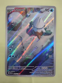 Pokemon Snover 140/132 Me01: Mega Evolution Illustration Rare Holo Near Mint - Image 1