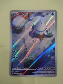 Pokemon Snover 140/132 Me01: Mega Evolution Illustration Rare Holo Near Mint - Image 3
