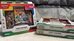 Pokemon First Partner Illustration Collection Series 1 Box Lot of 3 - Image 1