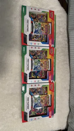 Pokemon First Partner Illustration Collection Series 1 Box Lot of 3 - Image 3