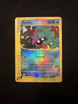 Pokemon Shellder 129/165 Expedition Base Set Reverse Holo - Image 1