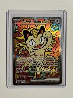 Meowth ex 121/088 ENGLISH Special Illustration Rare - Perfect Order SIR Pokemon - Image 1