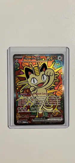Meowth ex 121/088 ENGLISH Special Illustration Rare - Perfect Order SIR Pokemon - Image 2