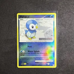 Piplup 93/130 Diamond and Pearl Reverse Holo Stamped Pokemon Vintage TCG - Image 1