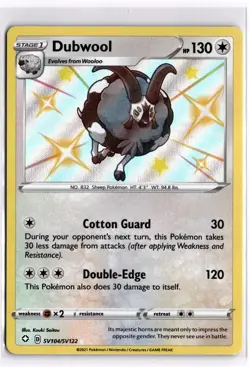 Pokemon TCG Dubwool SV104/SV122 Shining Fates: Shiny Vault Holo - Image 1