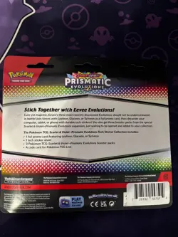 Pokemon TCG Scarlet Violet Prismatic Evolutions Tech Sticker Collection Glaceon - Image 2