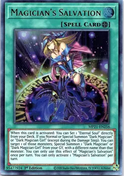 Yugioh: Magician's Salvation - MP21-EN256 - Ultra Rare - 1st Edition - NM - Image 1