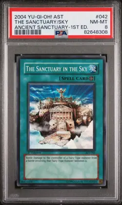 The Sanctuary in the Sky AST 1st Ed PSA 8 Super Rare #042 Yugioh 2004 - Image 1