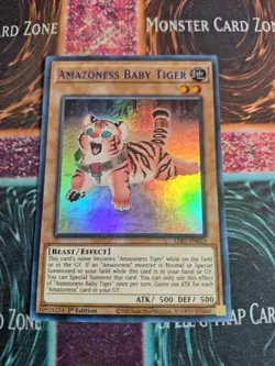 Yu-Gi-Oh! TCG Amazoness Baby Tiger LDS1-EN023 Blue Ultra Rare 1st Edition NM - Image 1