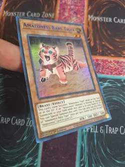 Yu-Gi-Oh! TCG Amazoness Baby Tiger LDS1-EN023 Blue Ultra Rare 1st Edition NM - Image 2
