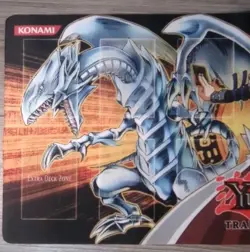 Yugioh Kaiba XYZ Dragon Blue-Eyes White Dragon Rubber mat Konami Gold Series 4 - Image 2