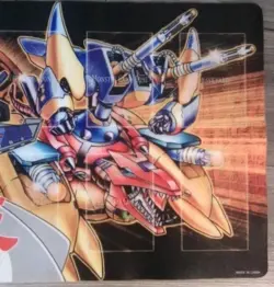 Yugioh Kaiba XYZ Dragon Blue-Eyes White Dragon Rubber mat Konami Gold Series 4 - Image 4