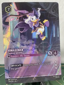 ENCHANTED - Donald Duck - Flustered Sorcerer [209/204] Disney Lorcana Archazia’s - Image 1