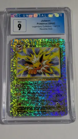 Pokemon 2002 Legendary Collection Reverse Holo #14 Jolteon CGC 9 - Image 1